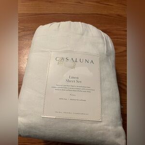 Casaluna 100% Linen Sheet Set. 100% Linen Sheet set. Full size linen sheets